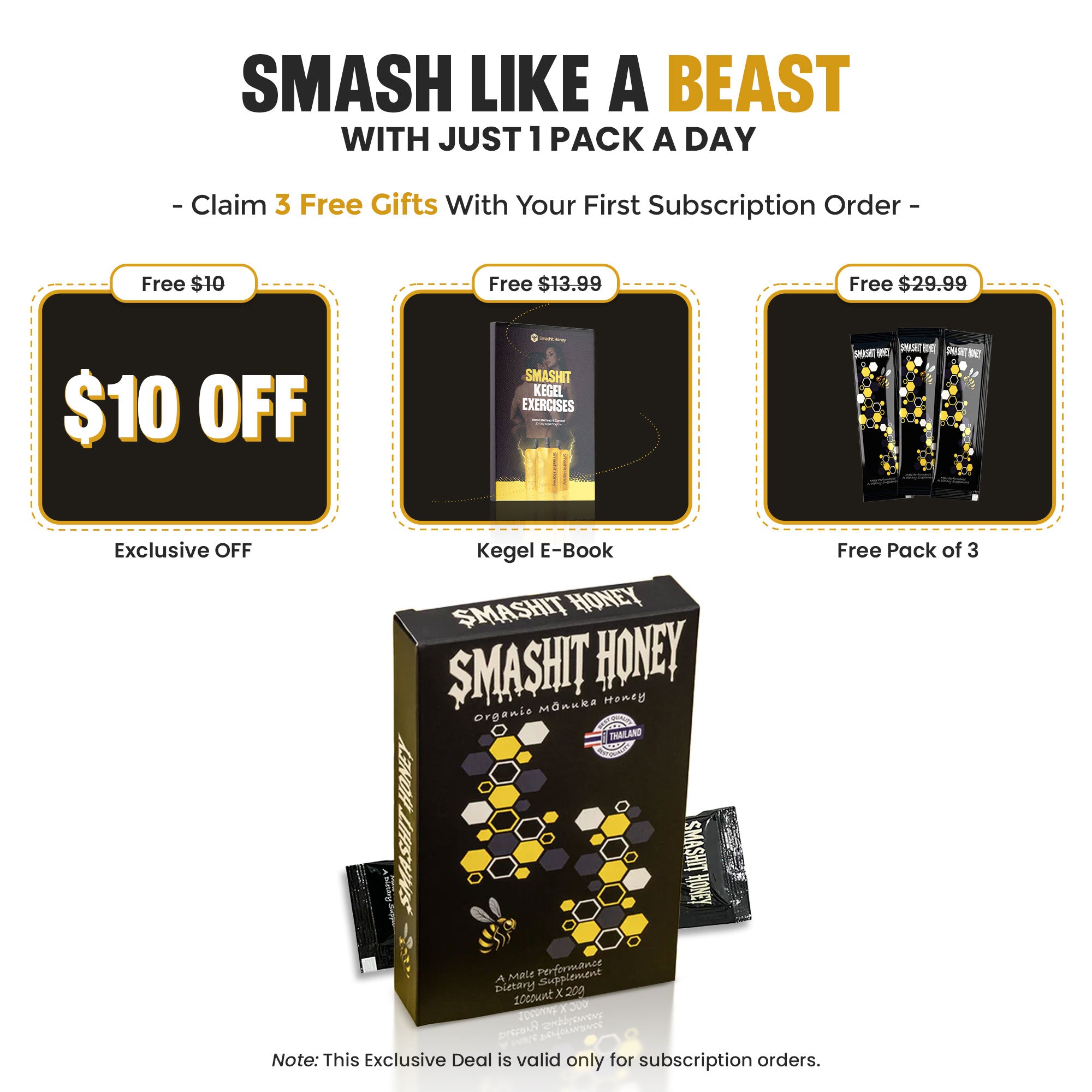 SmashIt Honey Pack of 10